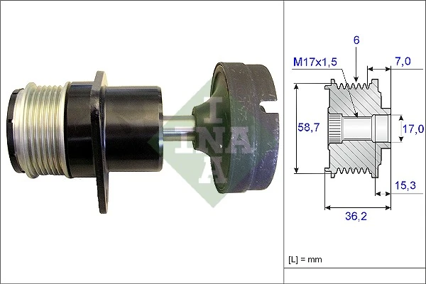 Alternator Freewheel Clutch